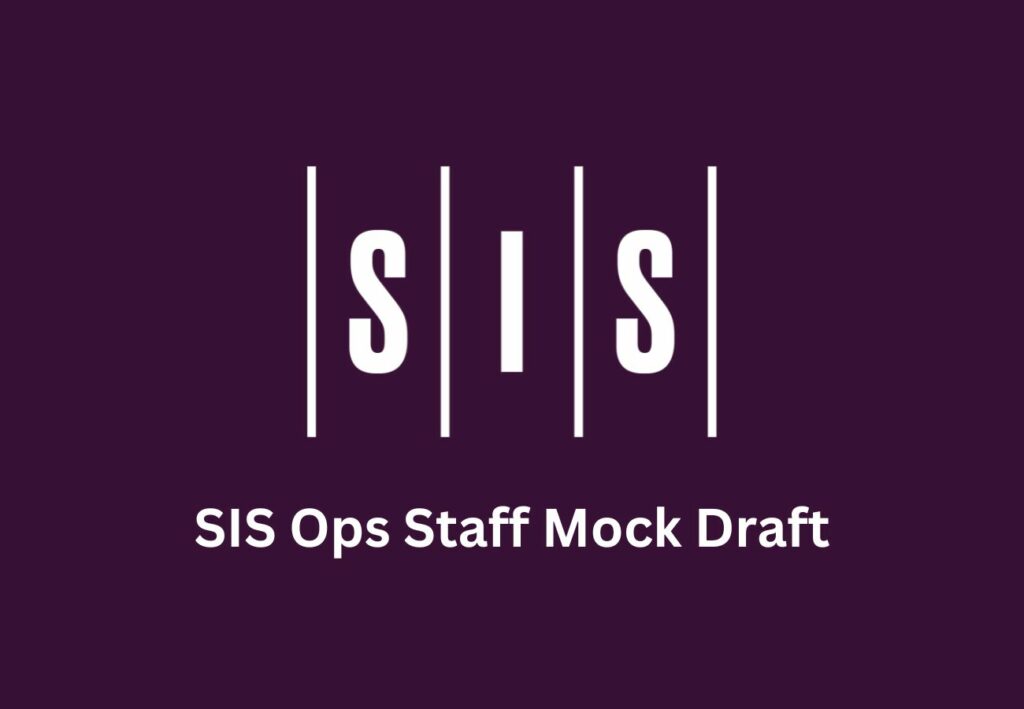 2024 SIS Ops Staff NFL Mock Draft