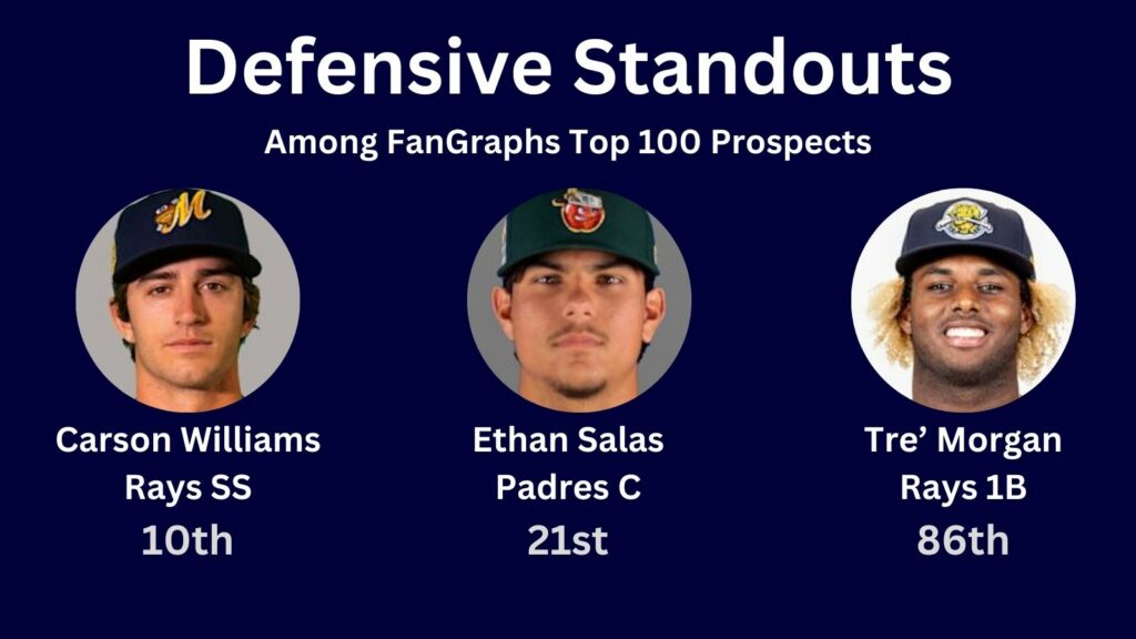 Stat of the Week: Defensive Standouts Among The Top 100 Minor League Prospects